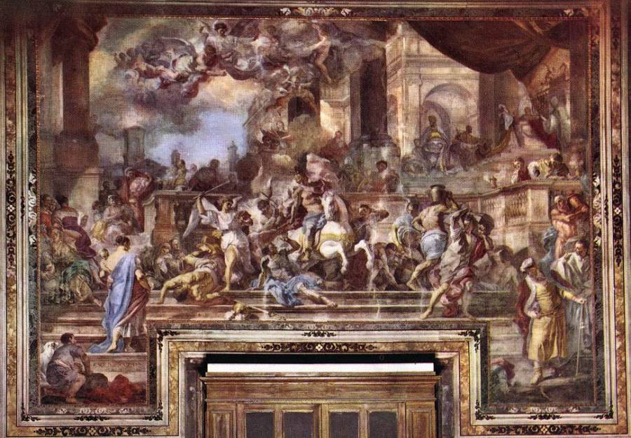 Solimena Francesco - Expxulsion du temple d-Heliodore.jpg